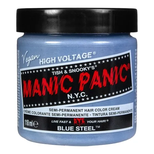 Manic Panic Classic High Voltage Semi Permanent Hair Colour Blue Steel 118ml
