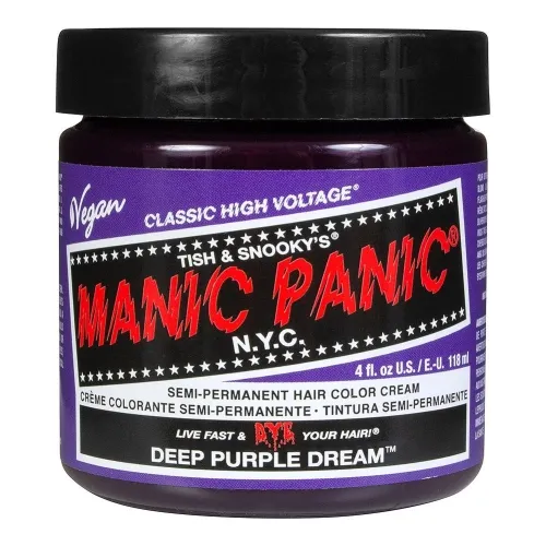 Manic Panic Classic High Voltage Semi Permanent Hair Colour Deep Purple Dream 118ml