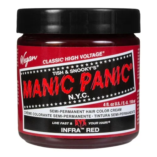 Manic Panic Classic High Voltage Semi Permanent Hair Colour Infra Red 118ml