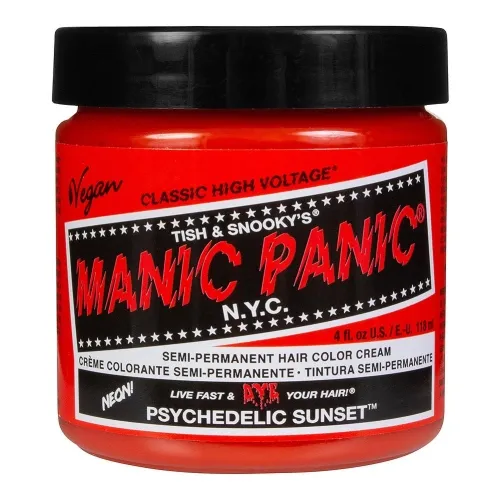Manic Panic Classic High Voltage Semi Permanent Hair Colour Psychedelic Sunset 118ml