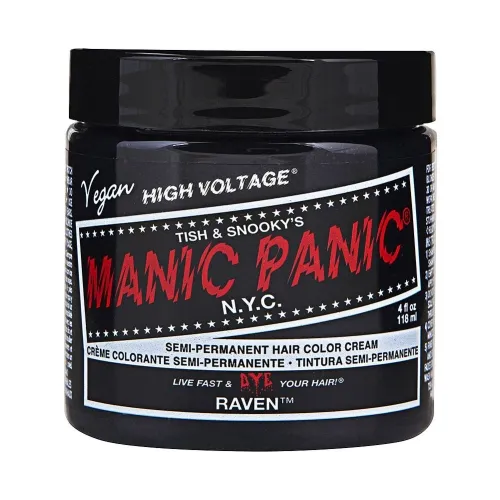 Manic Panic Classic High Voltage Semi Permanent Hair Colour Raven 118ml