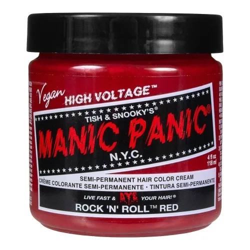 Manic Panic Classic High Voltage Semi Permanent Hair Colour Rock 'N' Roll Red 118ml