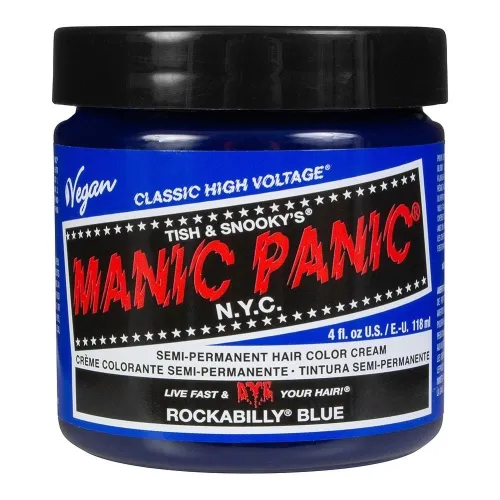 Manic Panic Classic High Voltage Semi Permanent Hair Colour Rockabilly Blue 118ml