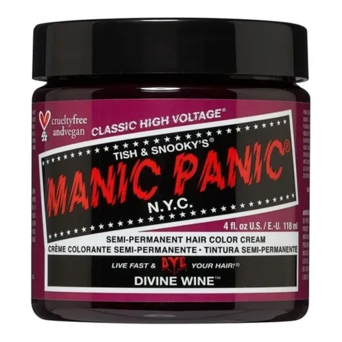 Manic Panic Classic High Voltage Semi Permanent Hair Colour Divine Wine 118ml