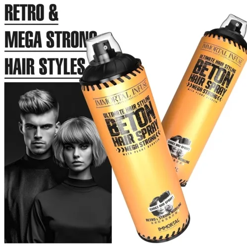 Immortal Infuse Beton Hair Spray Mega Strong 500ml