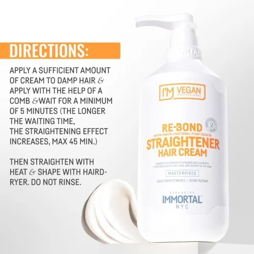 Immortal NYC Re-Bond Hair Straightener Cream 1000ml