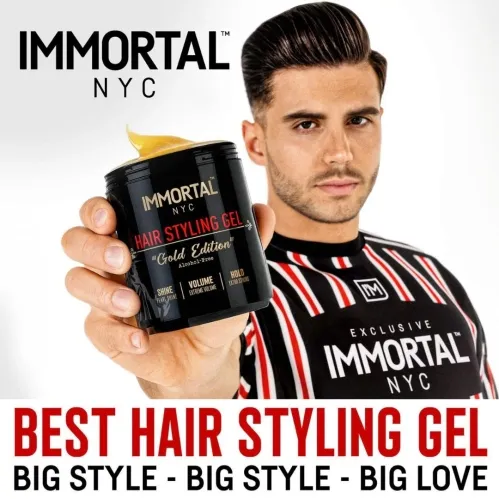 Immortal NYC Hair Styling Gel Gold Edition 500ml