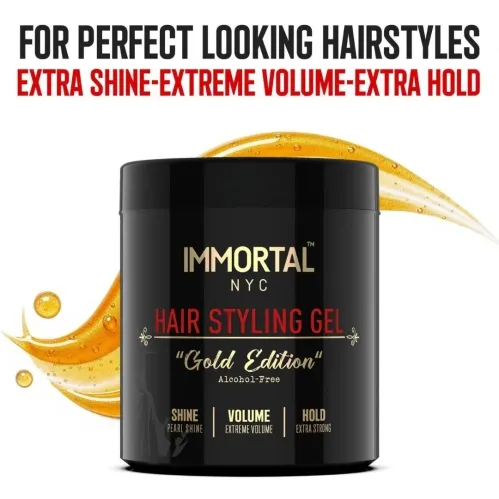 Immortal NYC Hair Styling Gel Gold Edition 500ml