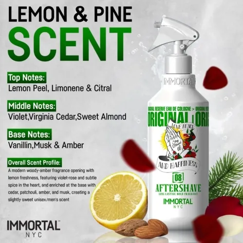 Immortal NYC Stay Blessed 08 Barber Aftershave Cologne 500ml